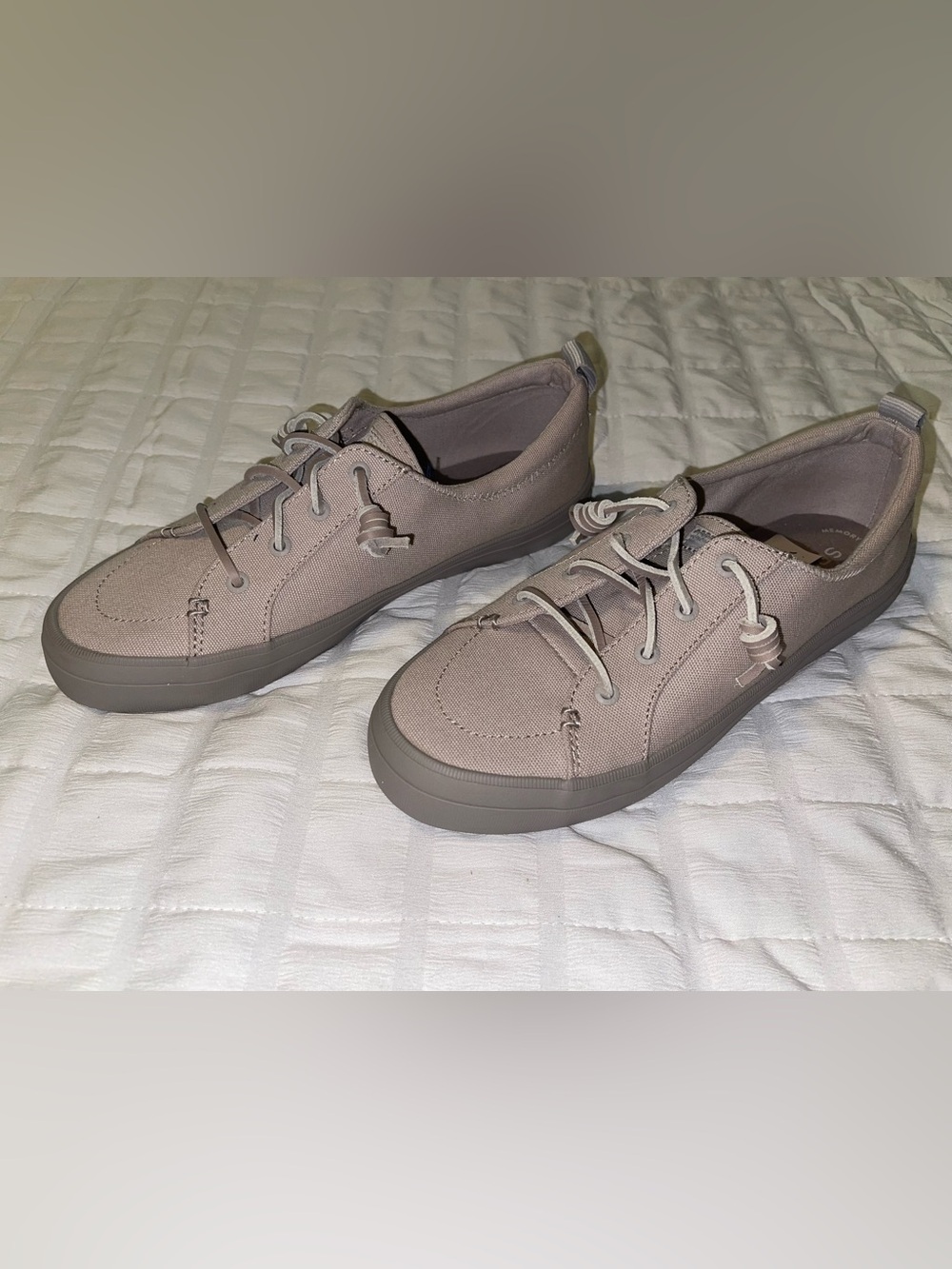 Sperry Top-Sider Crest Wave Taupe Canvas Sneakers